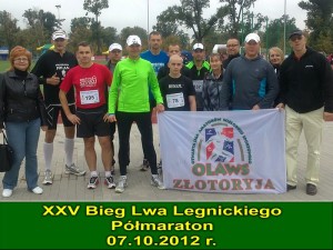 półmaraton w ramach jubileuszowego XXV Biegu Lwa Legnickiego